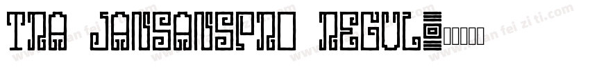 Tra janSansPro Regul字体转换